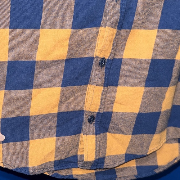 The Children's Place - Navy & Yellow Plaid Button-Down Shirt Size 10/12 - Picture 11 of 16